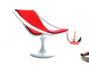 Bain de soleil design rouge et blanc SUNSET
