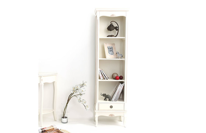 Biblioth&egrave;que baroque blanche BIANCA