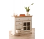 Buffet baroque blanc 1 porte SOFIA