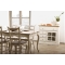 Buffet baroque blanc 1 porte SOFIA
