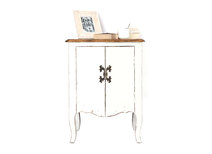 Buffet baroque blanc 2 portes ROSALA