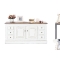 Buffet baroque blanc 2 portes SOFIA
