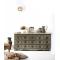 Buffet comptoir bois 17 tiroirs WINSTON