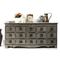 Buffet comptoir bois 17 tiroirs WINSTON