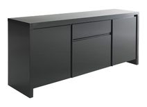 Buffet design laqu&eacute; noir WILSON