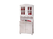 Buffet vaisselier 2 portes pin blanc MILENA