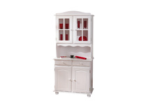 Buffet vaisselier 2 portes pin blanc MILENA