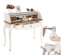 Bureau baroque bois blanc SOFIA