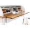 Bureau baroque bois blanc SOFIA