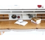 Bureau baroque bois blanc SOFIA