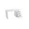 Bureau design blanc laqu&eacute; 3 tiroirs CALIX