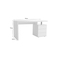 Bureau design blanc laqu&eacute; 3 tiroirs CALIX