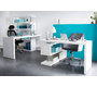 Bureau design blanc laqu&eacute; amovible MAX