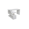 Bureau design blanc laqu&eacute; amovible MAX