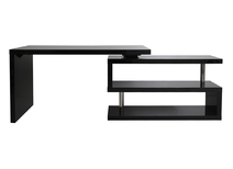 Bureau design noir laqu&eacute; amovible MAX