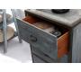 Cabinet  bois et m&eacute;tal industriel 3 tiroirs TREVOR