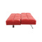 Canap&eacute; convertible cuir rouge 3 places Manhattan
