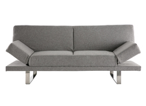 Canap&eacute; convertible design gris ATLANTA