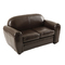 Canap&eacute; enfant 2 places en cuir marron - BABY CLUB
