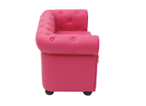 Canap&eacute; enfant 2 places framboise  -  BABY CHESTERFIELD