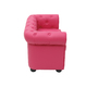 Canap&eacute; enfant 2 places framboise  -  BABY CHESTERFIELD