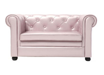 Canap&eacute; enfant 2 places nacr&eacute;  -  BABY CHESTERFIELD