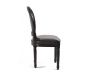 Chaise baroque salle &agrave; manger noir MEDAILLON (lot de 2)