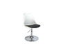 Chaise  blanc pivotante STEEVY r&eacute;glable en hauteur