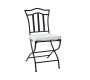 Chaise de cuisine / salle &agrave; manger acier FLORENCE (lot de 2)
