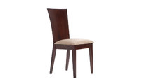 Chaise de cuisine / salle &agrave; manger en bois weng&eacute; MAIDA (lot de 2)