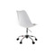 Chaise design &agrave; roulettes blanc NEW STEEVY