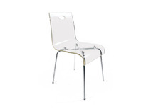 Chaise design en plexiglas transparent CINDY