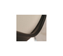 Chaise design pivotante noir et blanc STEEVY