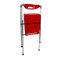 Chaise design plexiglas rouge pliante JULIE (lot de 4)