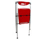 Chaise design plexiglas rouge pliante JULIE (lot de 4)