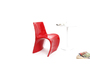 Chaise design rouge OWIE