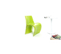 Chaise design verte OWIE