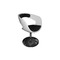 Chaise / fauteuil design r&eacute;tro blanc et noir GROOVY