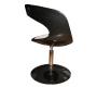 Chaise / fauteuil design r&eacute;tro noir et blanc GROOVY