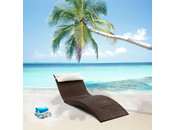 Chaise longue bain de soleil chocolat MEDAS
