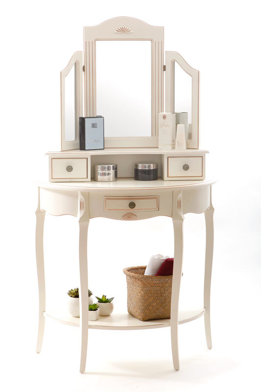 Coiffeuse baroque blanche BIANCA