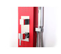 Colonne de douche hydromassante rouge TRENDY