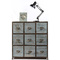 Commode bois industrielle 9 tiroirs Willard