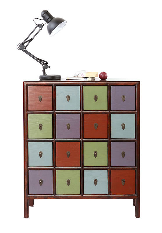 Commode bois multicolore MOSAICA