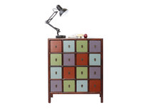 Commode bois multicolore MOSAICA