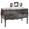 Commode / chevet baroque noir 2 tiroirs Louisa