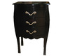 Commode / chevet baroque noir 3 tiroirs Louisa