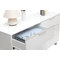 Commode design laqu&eacute;e blanche HALIFAX