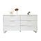 Commode design laqu&eacute;e blanche HALIFAX