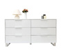 Commode design laqu&eacute;e blanche HALIFAX